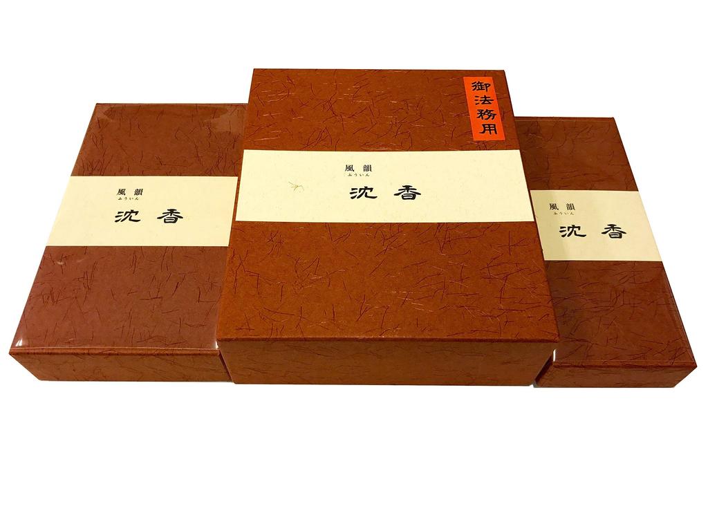 Fuuin Agarwood Short Value 100g Minori-en Incense, Sticks, Pack,