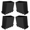 Renjzle Set of 4 Step Ladder Foot Cover Anti-slip Rubber Abrasion Resistant High Friction