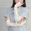 Seamless Girl Ice Silk Sleeves Anti-UV Cycling Arm Sleeve Breathable Sunscreen Sleeves  Summer