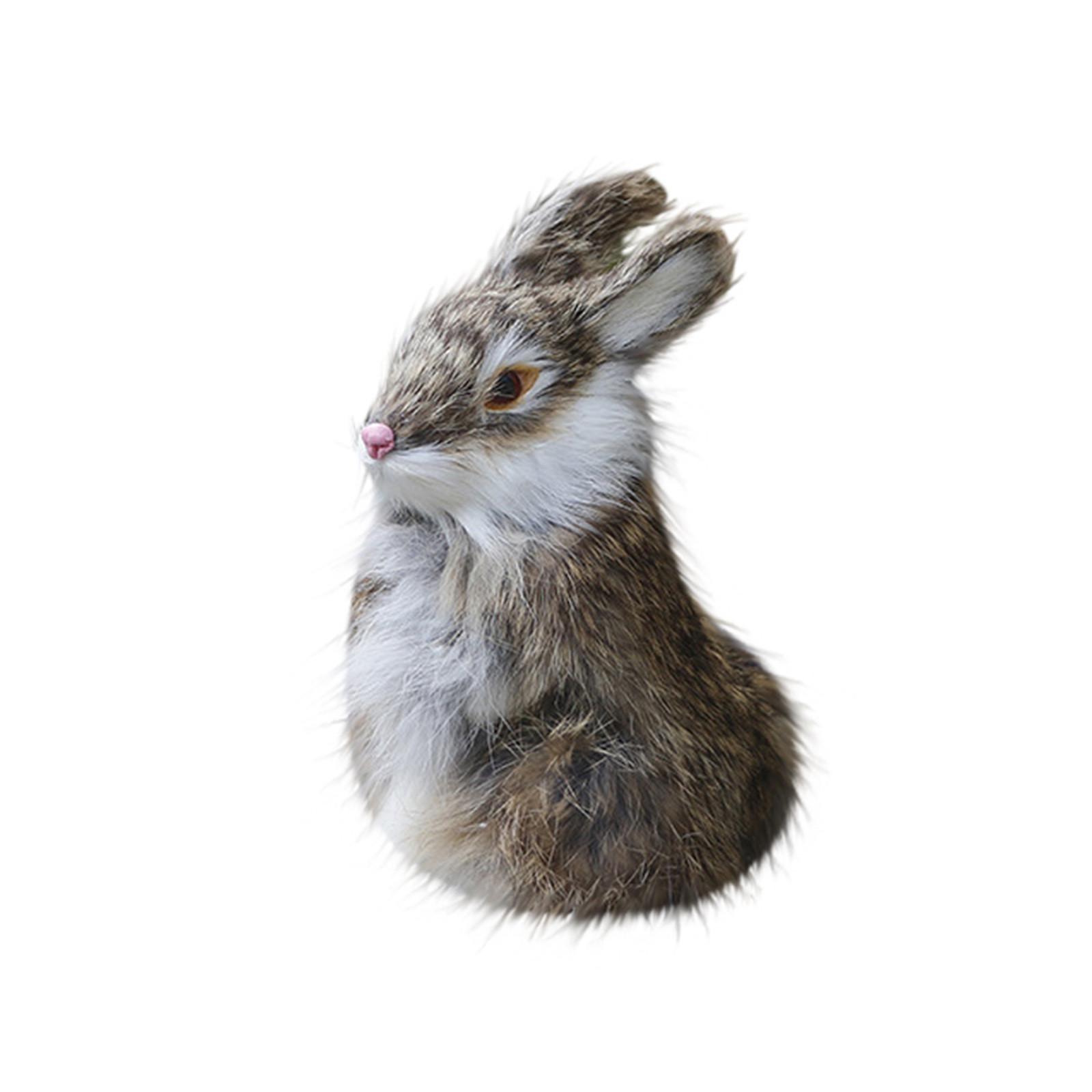 

(H0826)Пасхальная имитация плюшевой игрушки кролика, милый кролик, кукла, украшение дома, подарок коричневый