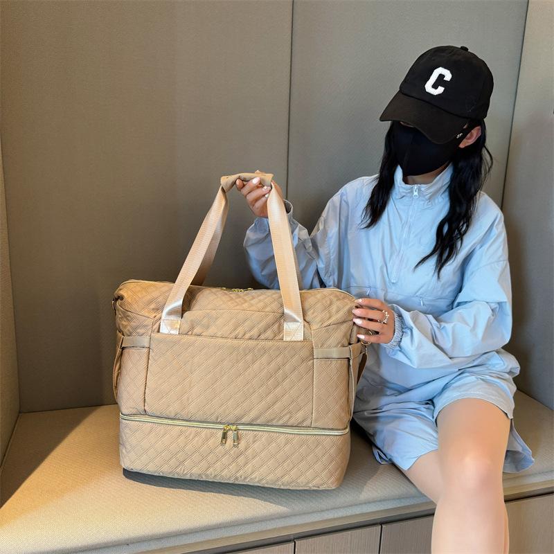 Multifunctional Hand-carrying Bag with Shoe Storage Handbag Dry and Wet Separation Heat-insulating Bag Style Fitness Bag Can Be Used To Cover Pull Rod