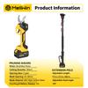 MELLWIN 2IN1 Brushless Electric Pole Pruner Shear With 180CM Telescoping Pole Garden Pruner Shear Tool For Makita 18VBattery Pin