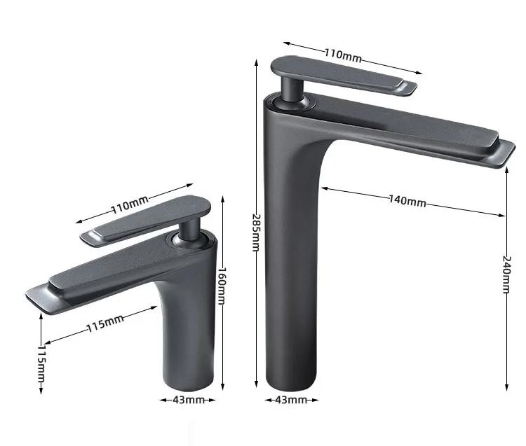 Northern Europe Basin Faucet Hot Cold Mixers Taps Deck Mount Bathroom Sink Basin Faucets Single Handle White Black Gold