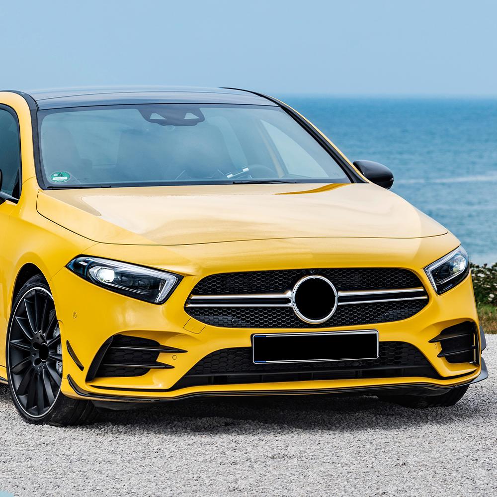 Voor Mercedes Benz A Klasse W177 A180 A200 A220 A35 AMG 2018+ Voorbumper Lip Spoiler Splitters Canards Vents