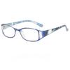 Women Fashionable Reading Glasses Stripes Printed Reading Glasses Anti Blue Light Eyewear Rectangle Presbyopia Eyeglasses