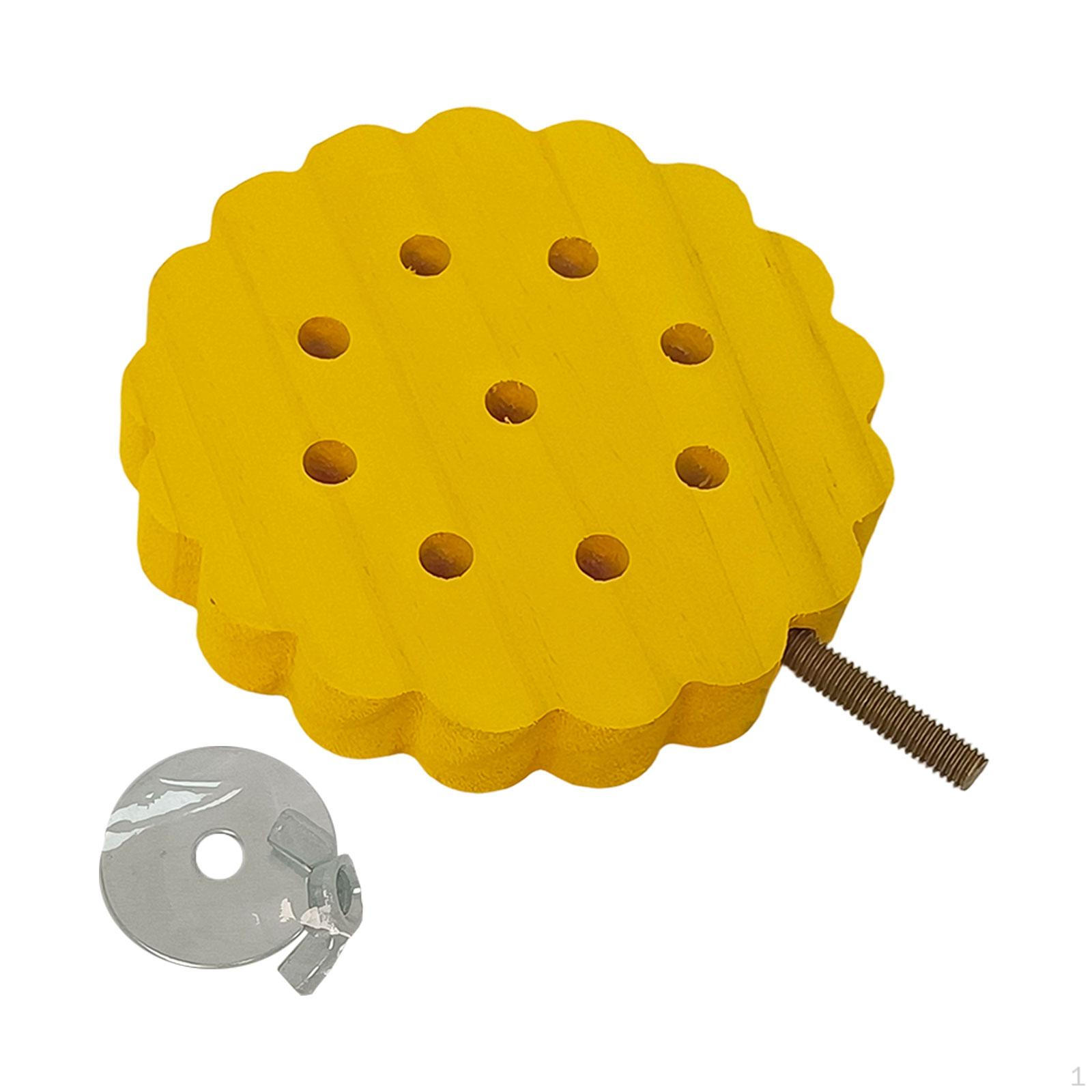 

Bird Perch Stand Toy Birdcage Accessories Wood Parrot Exercise for Conure Parakeet Round