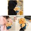 Cute Cow Cartoon Shoulder Bag With Cotton Material For Daily Casual Use