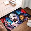 Halloween Clown Horror Movie Terrifier Front Door Mat Anti-Slip Outdoor Quick Dry Doormat Floor Bath Entrance Rug Carpet