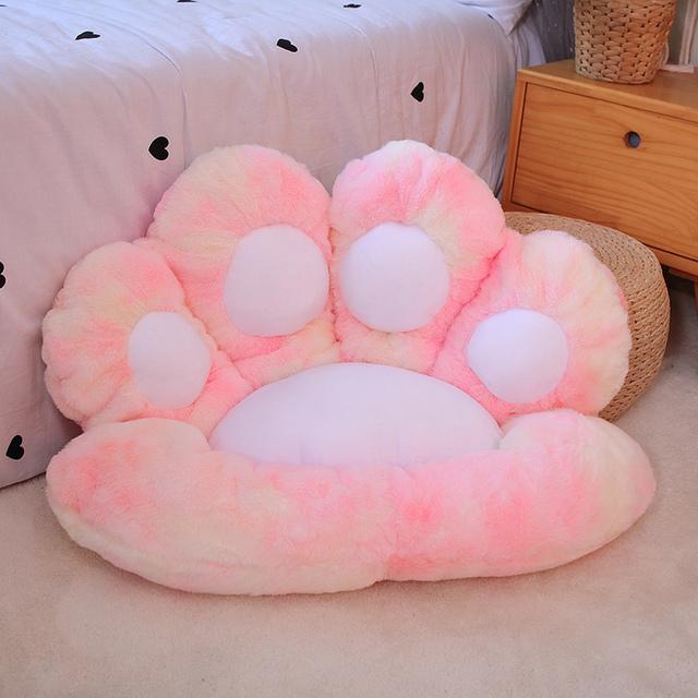 2 Größen INS BärKatze Pfote Kissen Tier Sitzkissen Gefüllt Plüsch Sofa Innen Boden Haus Stuhl Dekor Winter Kinder Mädchen Geschenk (as the picture,70X60cm)