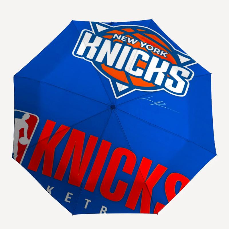 1pc New York Knicks Umbrella, Sun Protection, And UV Shielding. It Has Eight Sturdy Ribs for Outdoor Use And Perfect As a Holiday Gift