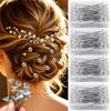 50/100pcs Diamond Bouquet Pin Rhinestone Floral Crystal Head Corsage Pins Straight Pin for Wedding Decor Quilting Jewelry DIY