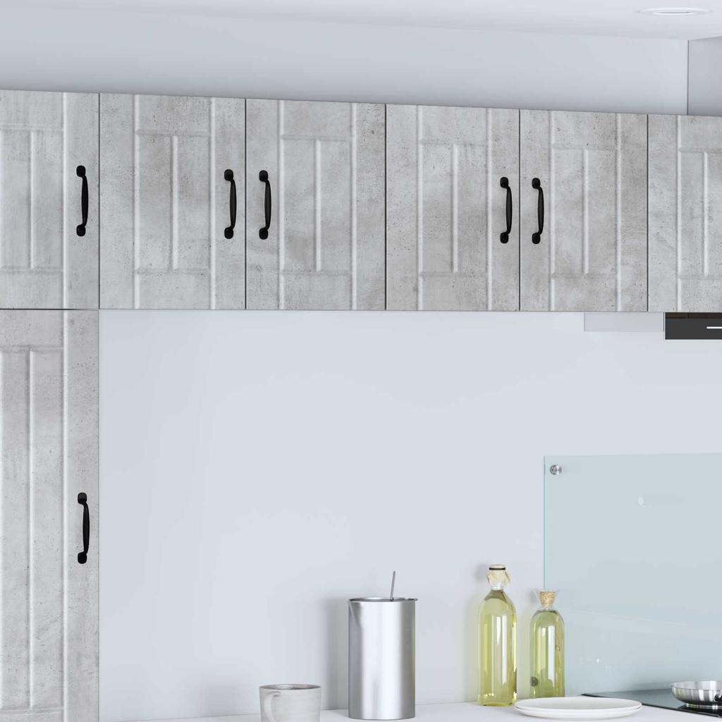 Wall Cabinet LUCCA 2 pcs Concrete Grey 60 x 31 x 40 cm Particleboard