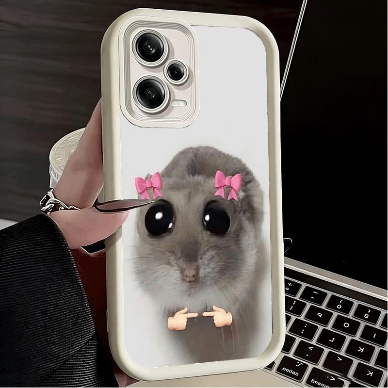 Phone Case for Xiaomi Redmi Note 15 14 13 Pro Plus Funny Sad Hamster Meme Shell 12S 11 11S 11T 5G 14S Soft Silicone Funda