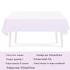 New Taro Purple Tableware Set: Solid Color Paper Plates, Cups, Napkins, Tablecloth - Disposable Party Supplies