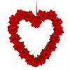 Ghirlanda di Fiori di Rosa a Forma di Cuore Artificiale Ghirlanda di Rose Rosse Artificiali Decorazione per la Casa per Matrimonio Famiglia