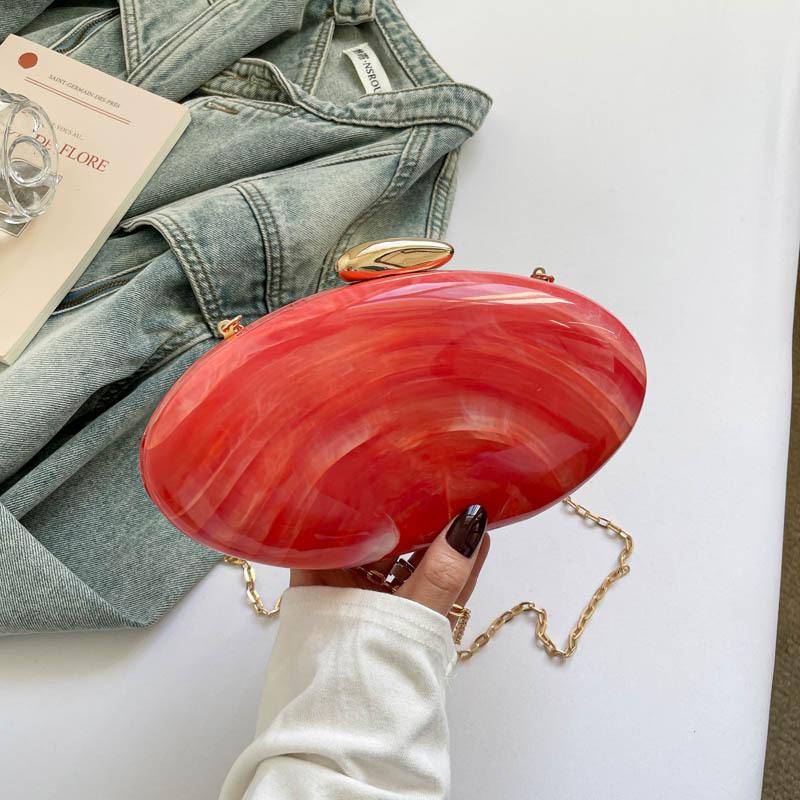 Acrylic Box Shell Dinner Bag Women's Handheld Shoulder Bag Cross-Border Style Pure Color Spring 2026 Fashion Trend Hard Shell