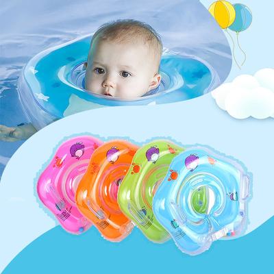 Swimming Baby Pools Baby Inflatable Ring Baby Neck Inflatable Wheels for Newborns Bathing Circle