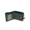 Daks Green Leather Check Flower Decoration Wallet Dcwa2f307e2