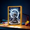 Anime Figure Gundam Light Painting Photo Frame Original Action Figures Led Night Light PVC Collectible Model Toy Christmas Gifts