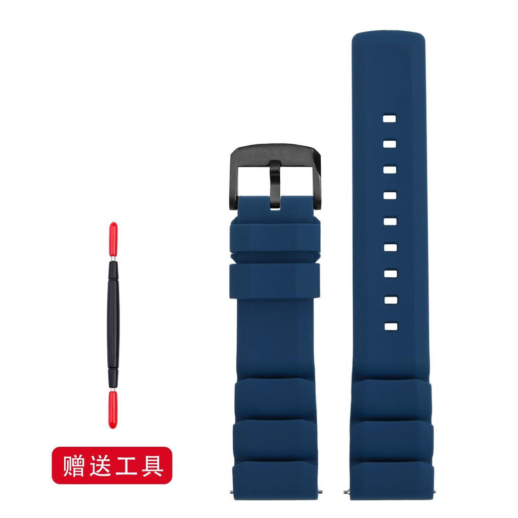22mm 24mm New Breathable Silicone Sports watchBand For Any Watch Rubber Wrist Strap Soft Waterproof Men's Accessories for Seiko