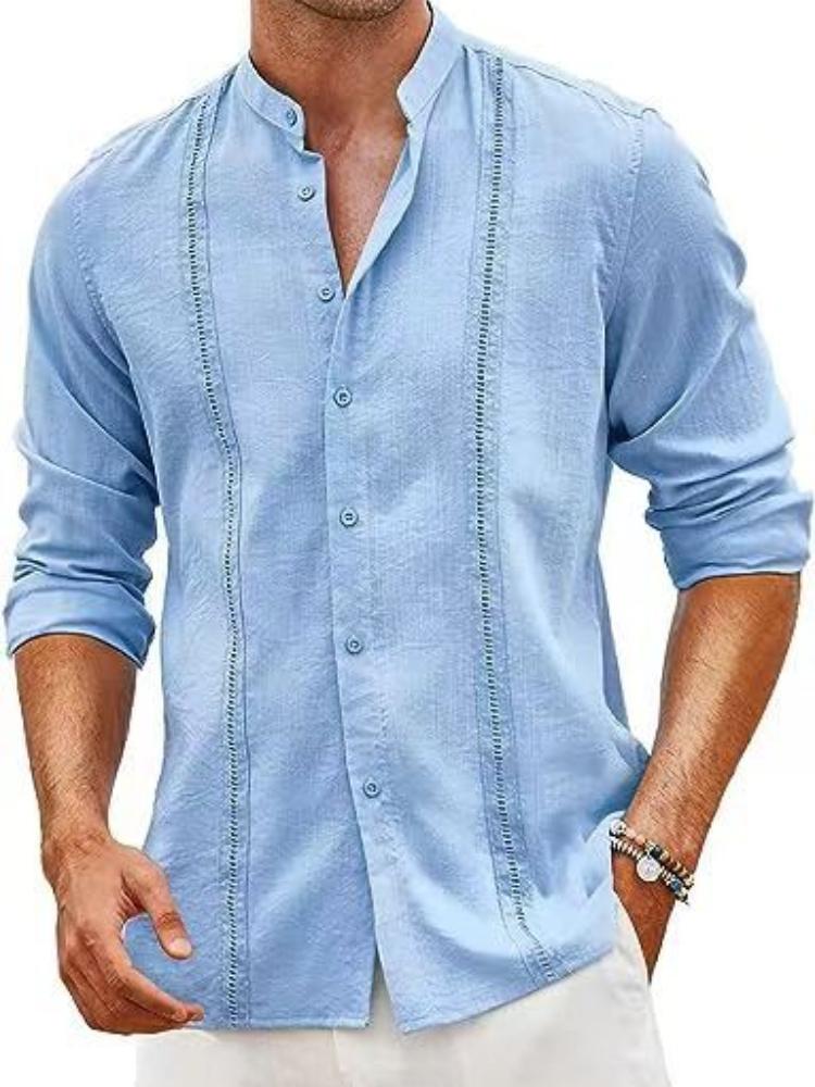 Men's Cuban Style Casual Button Summer Beach Vacation Shirt