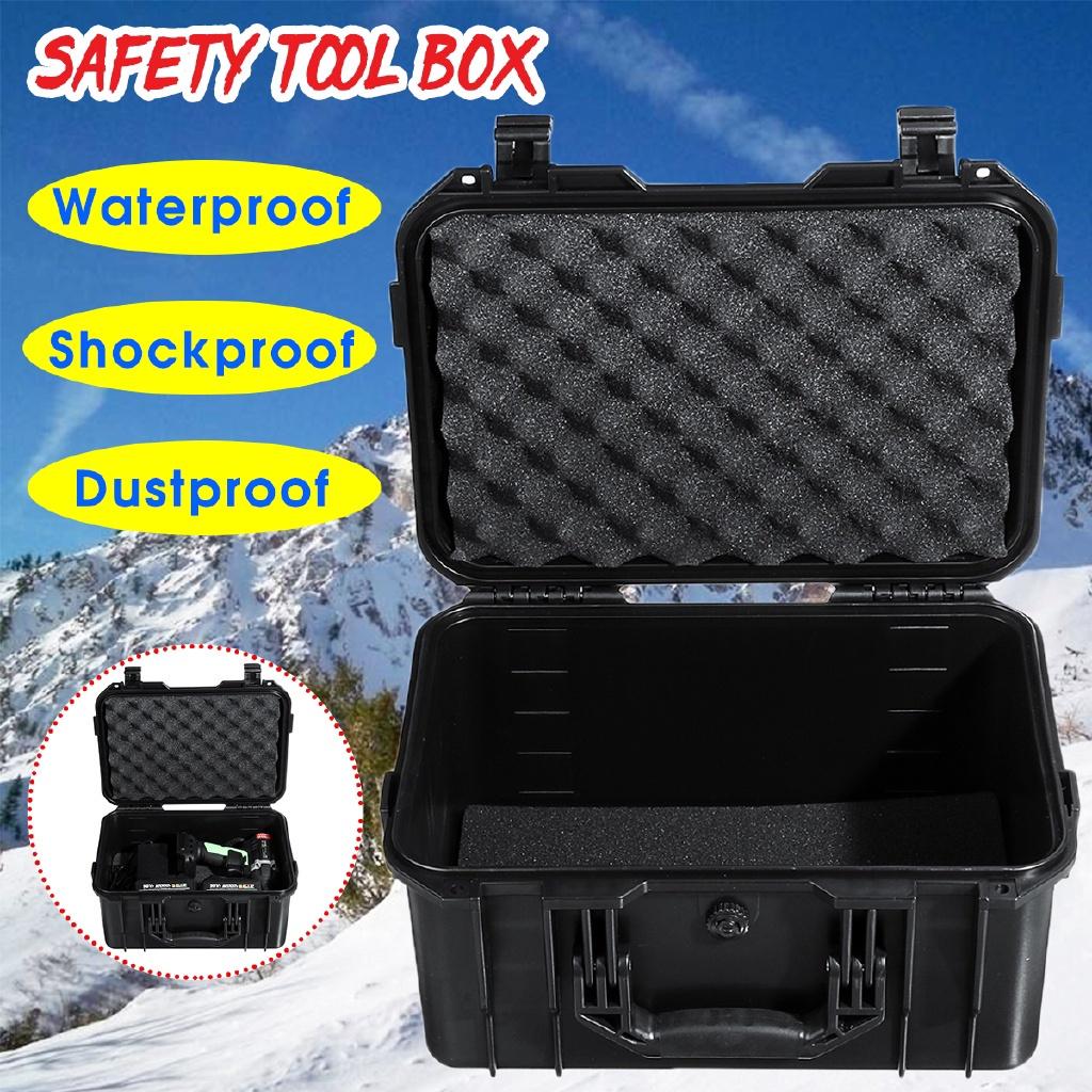 

Водонепроницаемый безопасный кейс для инструментов Герметичный ящик Оборудование Ударопрочный ящик для инструментов Чемодан Контейнер для инструментов Черный 325x215x172мм