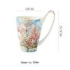 550ml Bone China Porcelain Cups with Large Handle for Tea Cocoa or Hot Chocolate Christmas Mugs birthday Gifts for Women Friends