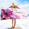 Happy Mother's Day Beach Towel Quick Dry Sand Free Bath Towel For Women Gift Microfiber Swimming Cover Lightweight Face Towels