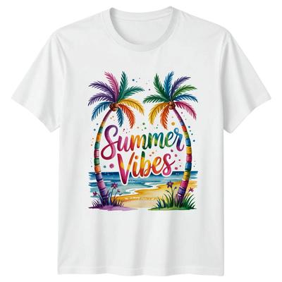 Summer Vibes T-Shirt Beach Summer Summer Holiday Gift For Him And Her