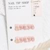 Spring-Summer French Manicure: 30-Piece Pearl Flower Wearable Nail Stickers
