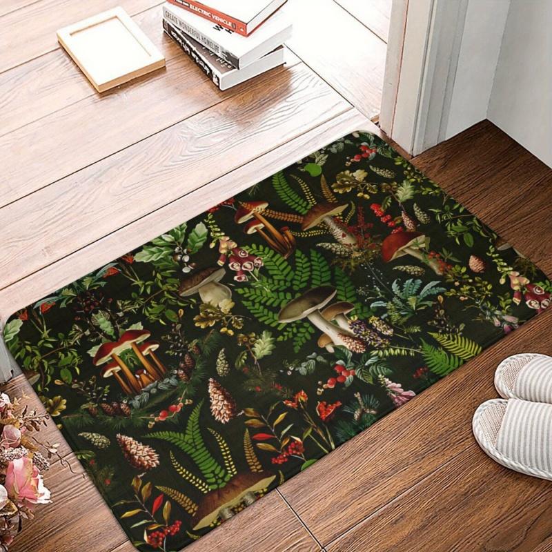 Magic Mushroom Pattern Carpet for Living Room Home Decor Anti-slip Rugs Bedroom Bedside Soft Rug Machine Washable Atmosphere Mat