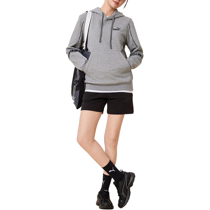 Puma ESS Sweatshirts Unisex Gray Hooded Thickened Regular 691088-03