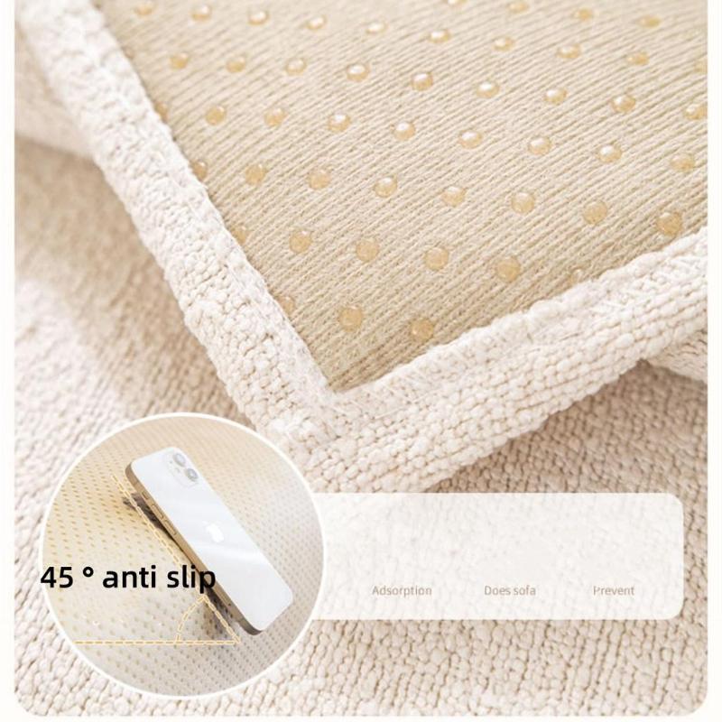 Simple Solid Color Sofa Mat Four Seasonal Universal Anti Slip Waterproof Couch Cover Living Room Furniture Protector Cushion
