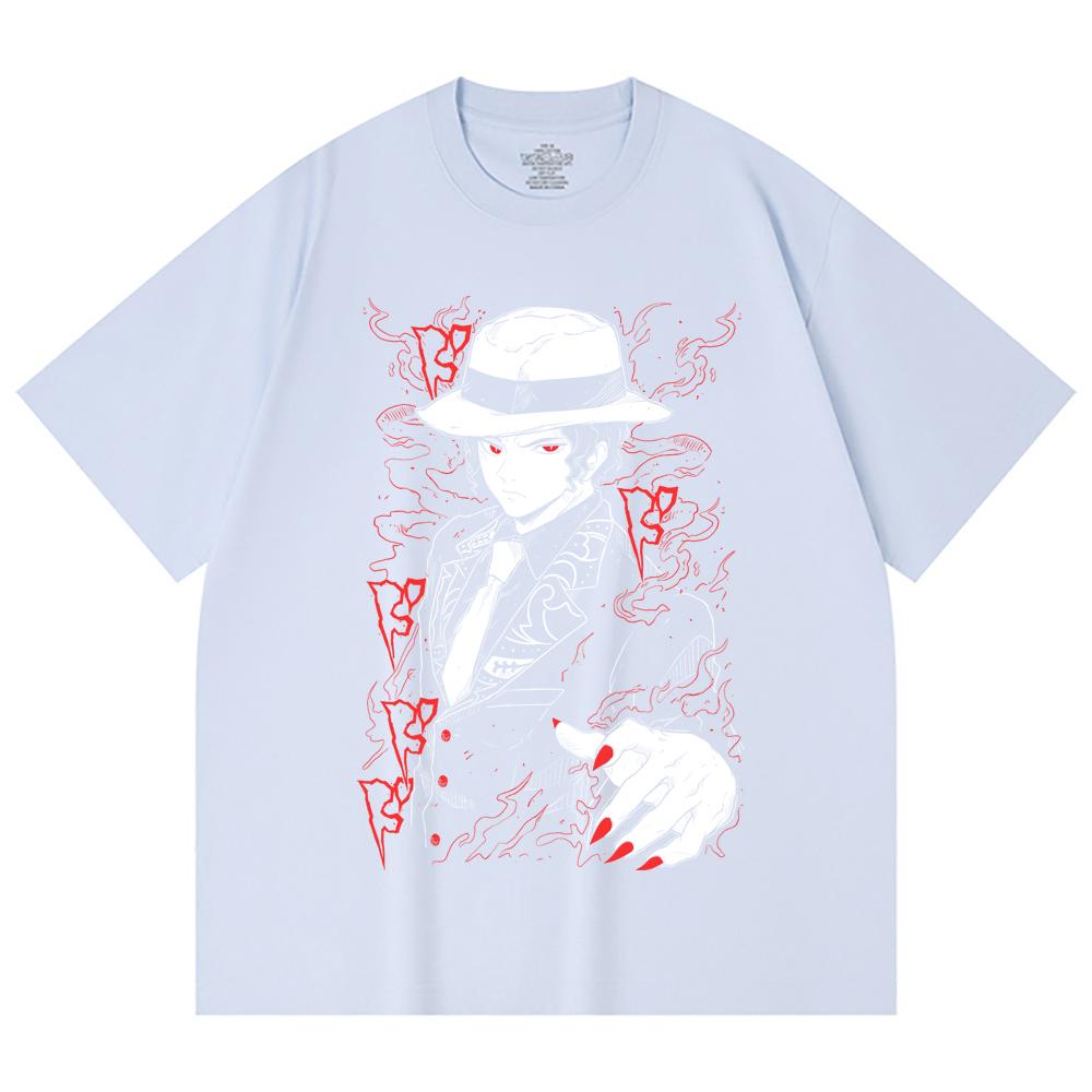230 Gsm 100% Cotton Demon Slayer V37 Muzan Print Unisex Heavy Cotton T Shirt
