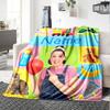 Custom Name Ms. Rachel Theme Printed Blanket - Perfect for Couch, Bed, Travel & Outdoor Use | Machine Washable, Cozy & Durable.