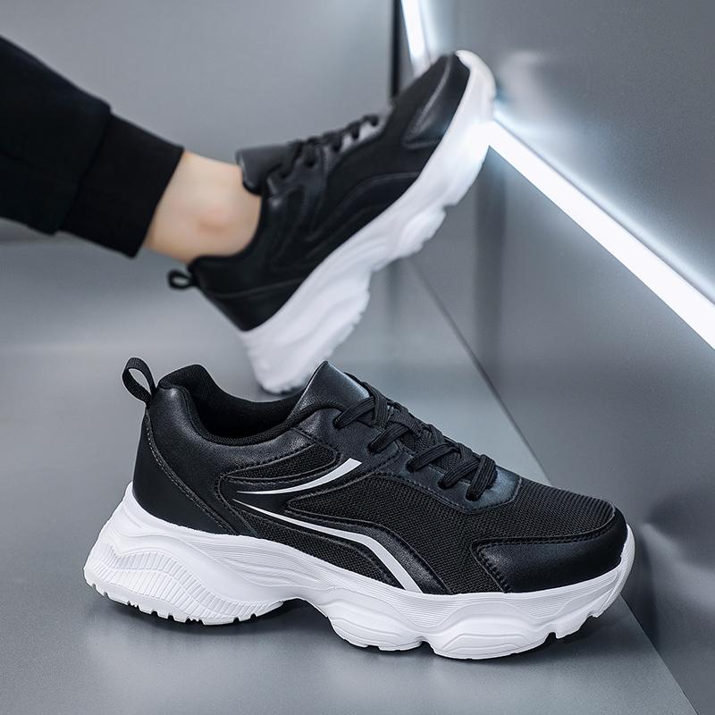 Fashion Fashion Men Running Shoes Leather Breathable Sneakers Men Lightweigt Men Tenis Athletic Sport Shoes Tenis Masculino Esportivo