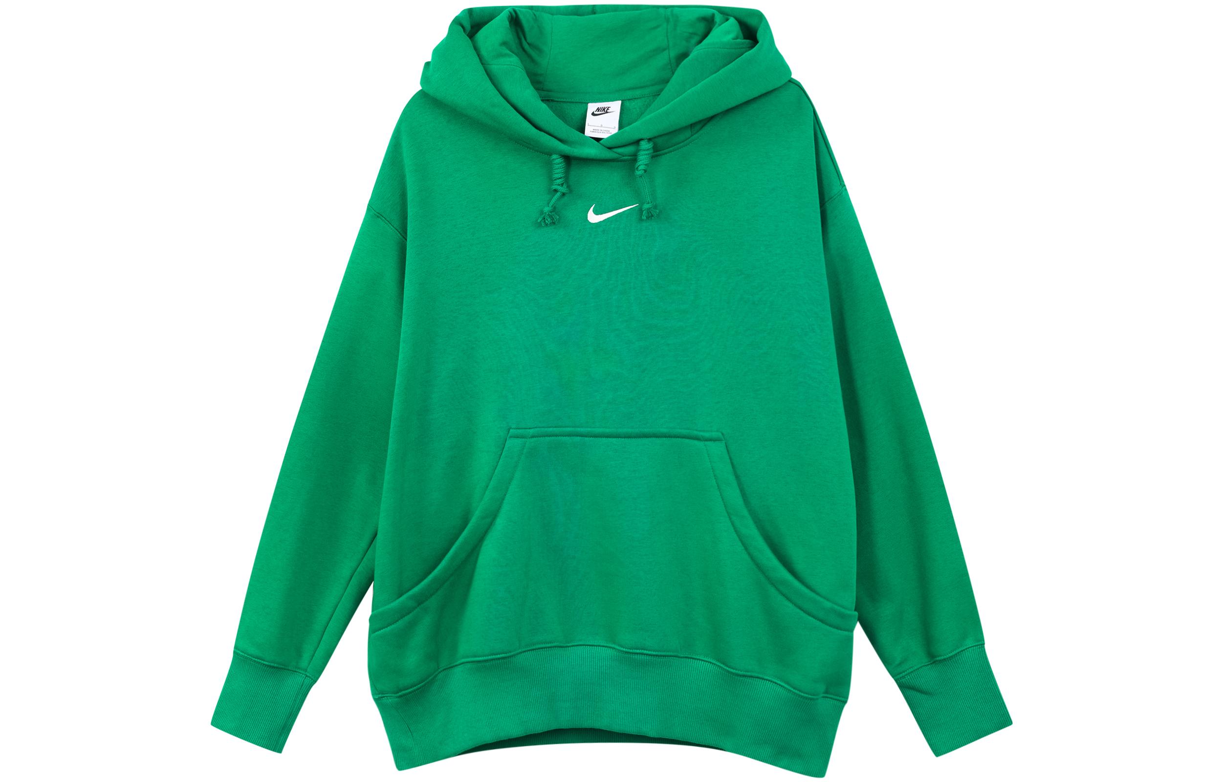Nike Sweatshirts Women s Green Hooded Moderate Regular DQ5861-365 M