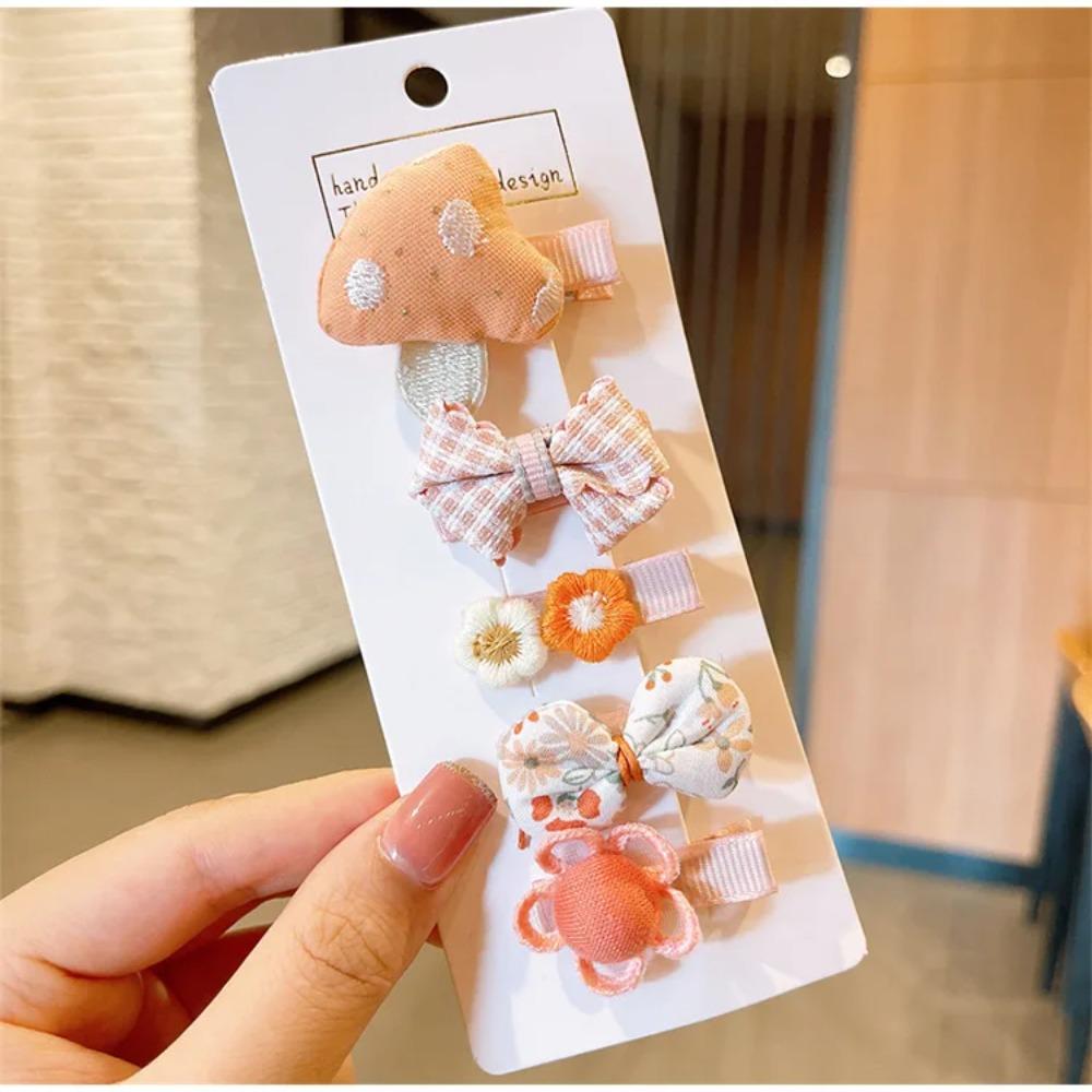 

5 Pcs /set Flower Headdress Princess Headwear New Hair Clip Children