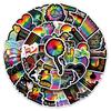 52-Piece Colorful Graffiti Stickers for Guitar, Fridge, Water Cup, and Headphones