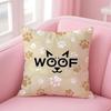 Cute Educational Art Animal Alphabet Cushion Cover Pillow Case Soft Skin Friendly Fabric  Concealed Zipper