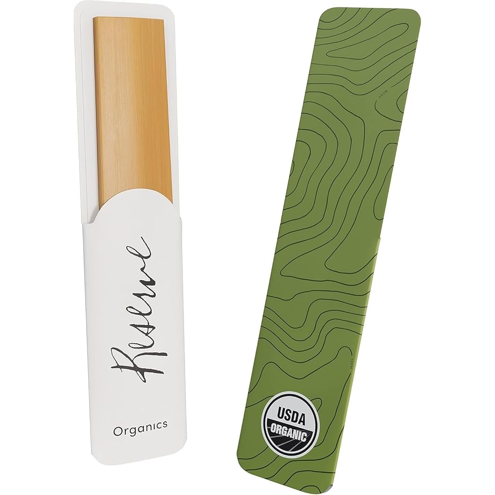 D Addario WoodWinds Alto Saxophone Reed - Organic Reserve - 1 Reed (Hardness: 2.5)