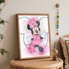 Disney Minnie Mouse Oil Paint Digital Painting Art Kit Handmade DIY Painting Kit Home Decor
