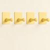 4pcs Amoichic Modern Wall Hooks, Easy‑Install for Bathroom & Kitchen, Ideal for Robes & Hats