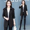 New Spring Autumn Trench Coat Women's Clothes Fashion Slim Long-sleeved Windbreaker Female Casual Outwear