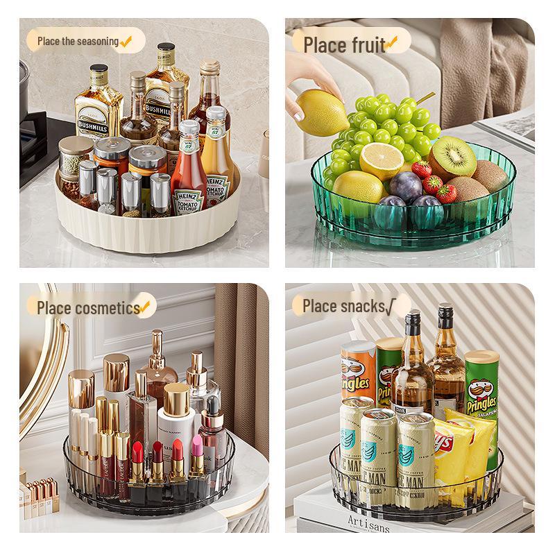 Rotating Spice Rack: Multi-functional Kitchen Storage for Seasoning Bottles