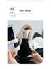 Women's Thick-Soled Plush Cotton Slippers - Closed-Heel, Warm Winter Indoor Non-Slip Shoes with Magic Tape.