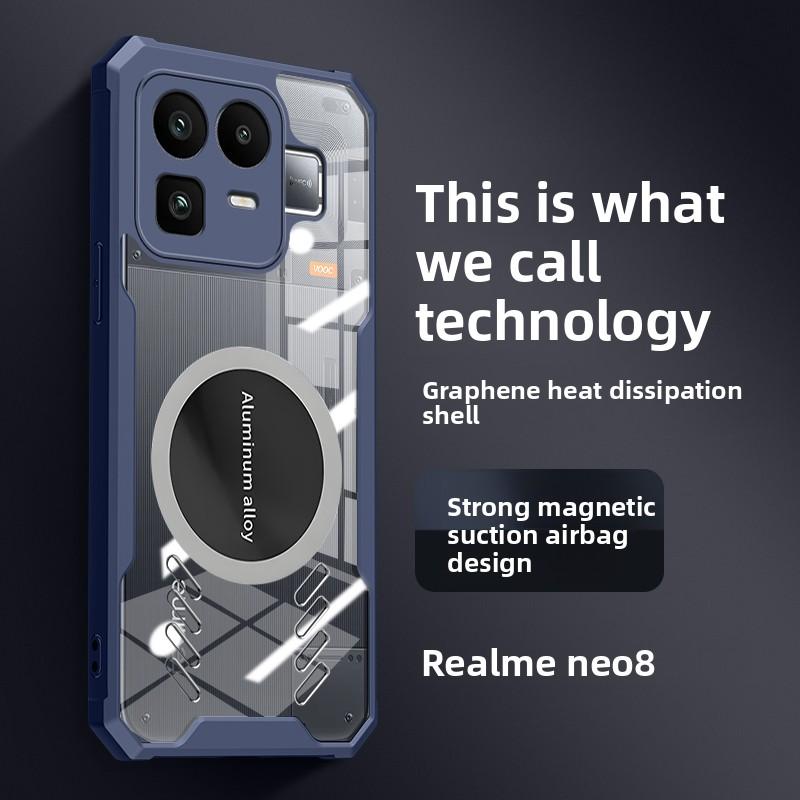 Für OPPO Realme Neo 8 Hülle Harte PC-Wärmeableitung Magnetische Schutz-Rückseitenabdeckung Hülle Für OPPO Realme Neo8 Handyhülle