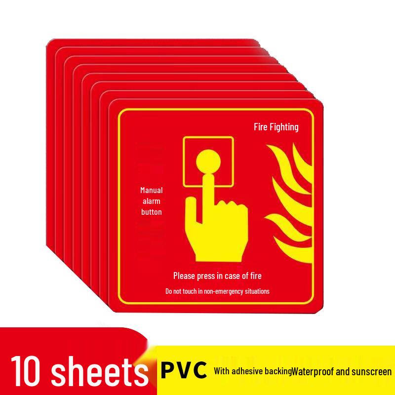 Fire Safety Warning Labels & Instructions