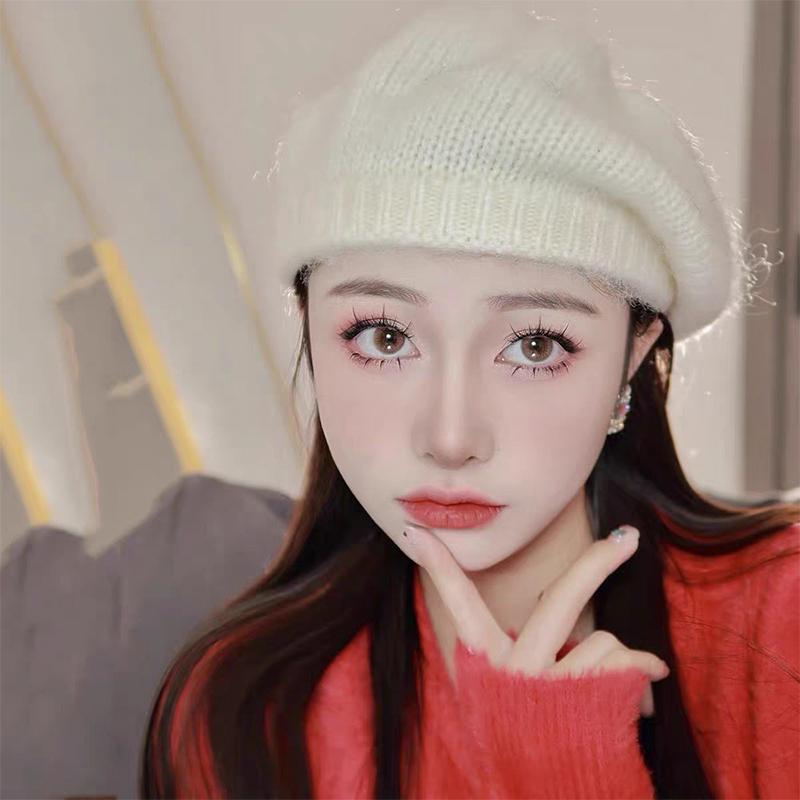 1Pieces Autumn And Winter Knitted Beret For Women Korean Style All-match Retro Painter Hat Mountaineering Hat Christmas Gifts