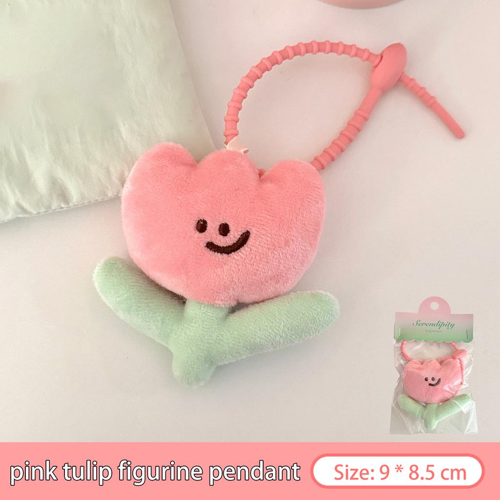 1/3 Pcs Cute Cartoon Tulip Plush Toy Keychain Pendant Girl Backpack Decoration Pendant
